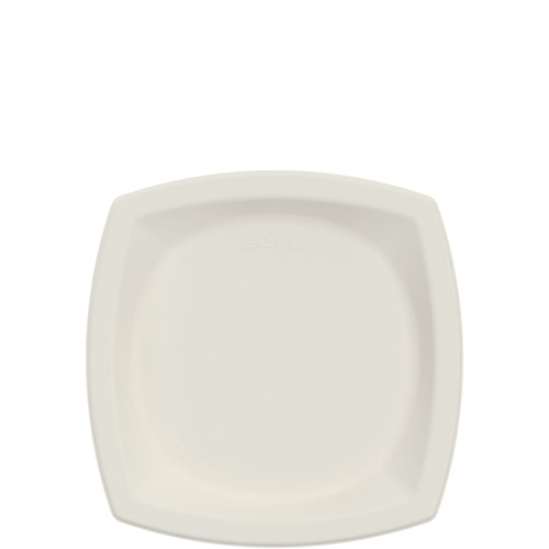 Solo® Bare® by Solo® Eco-Forward® Plate 8.25X8.25X0.777 IN Sugarcane Ivory 125 Count/Pack 4 Packs/Case