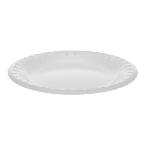 Placesetter® Plate 6X0.6 IN Foam White Non-Absorbent Durable Cut Resistant 1000/Case
