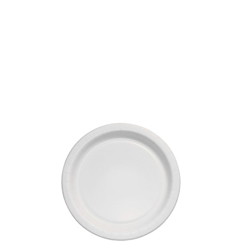 Solo® Plate 6 IN Coated Paper White 8 Bags/Case 1000 Count/Case