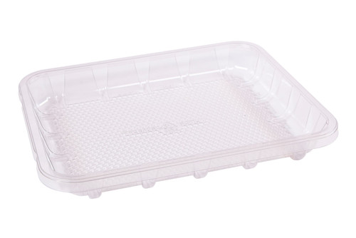 EZ-Tray 8D Meat Tray 10.25X8.25X1.25 IN APET Deep Clear Rectangle Honeycomb 200/Case