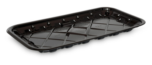17S Meat Tray RPET Black 900/Case
