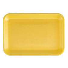 Dyne-A-Pak 4D Tray Polystyrene Foam Yellow 500/Case