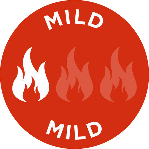 Mild Deli Label 1 IN Red Icon Circle UV 1000 Count/Roll 50 Rolls/Case 50000 Count/Case