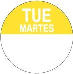 Tuesday Label 1 IN Bilingual 1000/Roll