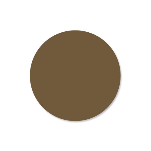 DuraMark Label 1 IN Brown Circle Adhesive 1000/Roll