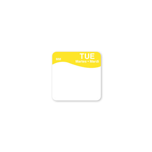 MoveMark® Blank Label 1X1 IN Tuesday 1000/Roll