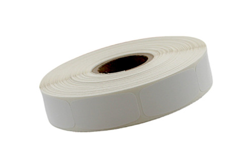 Blank Write In Label 0.625X1.25 IN White Short Oval Write On 1000 Count/Roll 60 Rolls/Case 60000 Count/Case