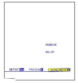 Scale Label 2.24X2.5 IN Black UPC 7200/Case