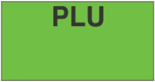 M1110 PLU Label Green Black 17/Sleave