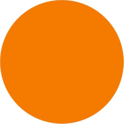 Blank Expiration Label 1 IN Orange Circle All Temperature Permanent 1000 Count/Roll 12 Rolls/Case 12000 Count/Case