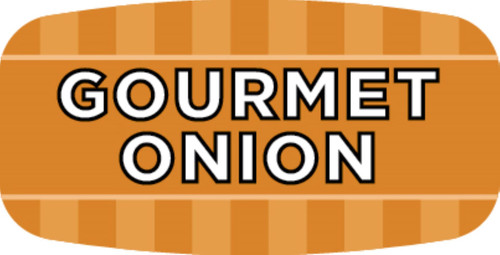 Gourmet Onion Bakery Flavor Label 0.625X1.25 IN 4 Color Process UV 1000 Count/Roll 50 Rolls/Case 50000 Count/Case