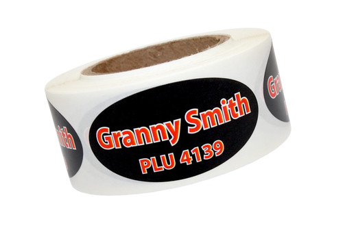 Granny Smith Label 2.63X2.63 IN Red Black Paper Semigloss 250/Roll