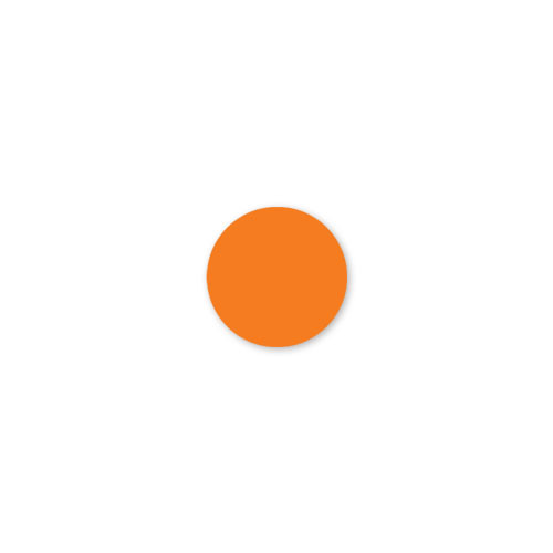 MoveMark® Label 0.75 IN Orange Round 2000/Roll