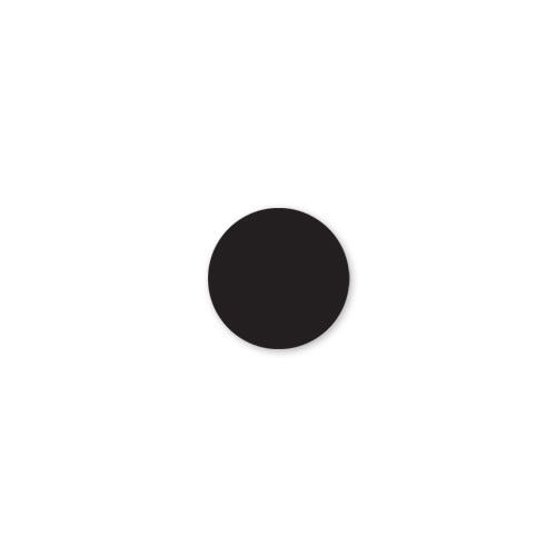 MoveMark® Label 0.75 IN Black Round 2000/Roll