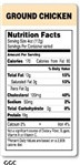 Ground Chicken Label 1000/Roll