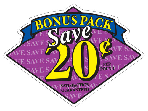 Save $.20 Bonus Pack Label 500/Roll