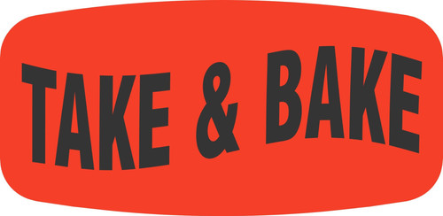 Take & Bake Label 1000/Roll