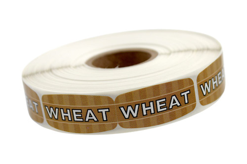 Wheat Bakery Flavor Label 0.625X1.25 IN Oval 4 Color Process UV 1000 Count/Roll 50 Rolls/Case 50000 Count/Case