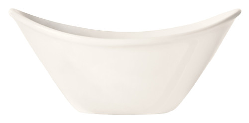 Porcelana Infinity Bowl 13 OZ Porcelain White Oval Tall 24/Case