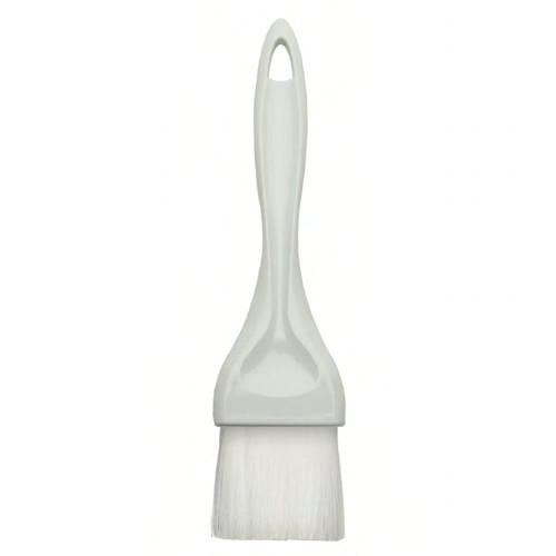 Pastry Brush 8X2.13X0.5 IN Plastic Nylon White Ergonomic Handle Dishwasher Safe 1/Each