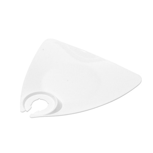 Plate PS Clear Triangle With Wine Holder 120/Case