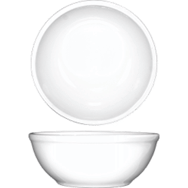 Dover™ Oatmeal Nappie Bowl 5.5X2.13 IN 13.5 OZ Porcelain European White Round 36/Case