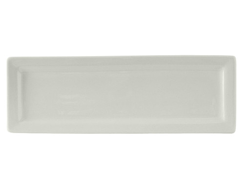 Plate 16X5.5 IN China White Rectangle Fully Vitrified Oven Safe Dishwasher Safe Microwave Oven Safe 12/Case