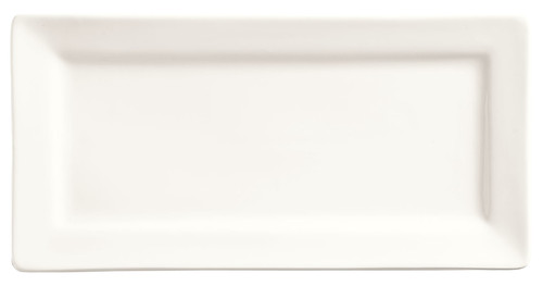 Slate Plate 12X6X0.88 IN Porcelain White Rectangle 12/Case