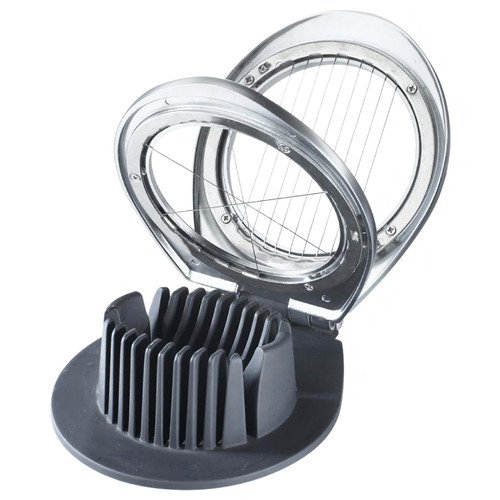 Egg Slicer 4.5X3.5 IN Nickel Plated Zinc Plated Acrylonitrile Butadiene Styrene (ABS) Rubber Deluxe 1/Each