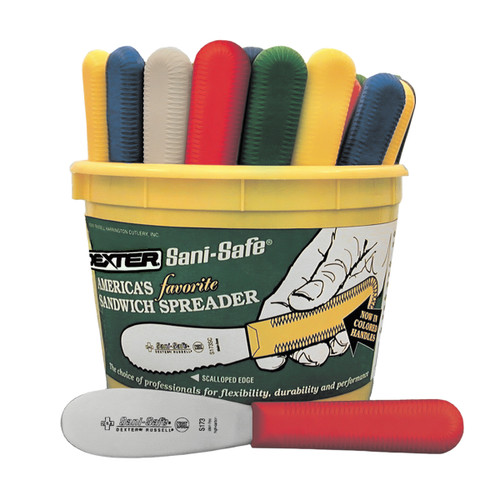 SANI-SAFE® Sandwich Spreader Assorted Colored Handle 1/Each