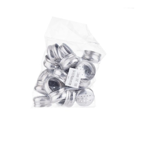 Salt & Pepper Shaker Top Stainless Steel For Fits 154 Bh2 Bh3 & Gn Replacement 1/Dozen