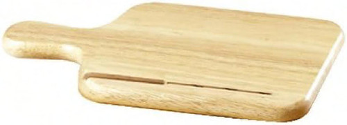 Bread Serving Board 13.5X7.5X0.75 IN Natural Wood Natural With Slot For Knife 1/Each