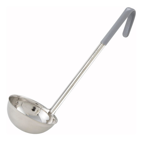 Ladle 12 OZ Stainless Steel Gray Color Coded 1/Each