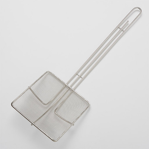 Skimmer Nickel Plated Silver Square Fine Mesh Tinned Hand Wash 1/Each