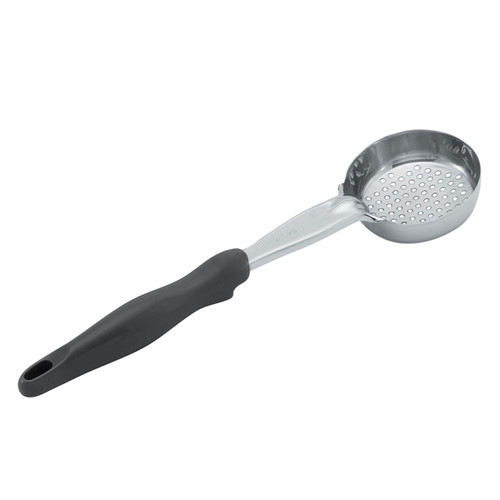 Spoodle 4 OZ Stainless Steel Perforated Black Handle Heavy Duty 12/Each