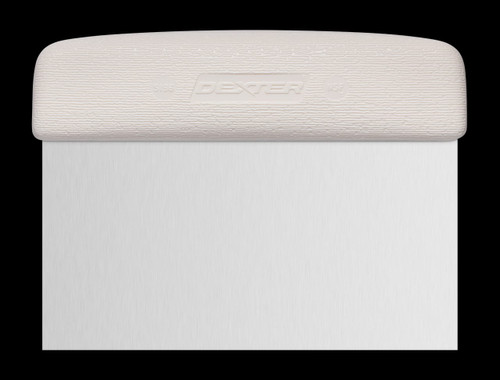 SANI-SAFE® Dough Cutter Scraper 6X3 IN Stainless Steel Polypropylene (PP) 1/Each