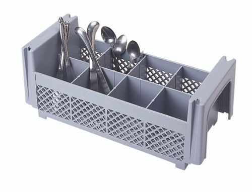 Flatware Basket 8 Compartment Gray 1/Each