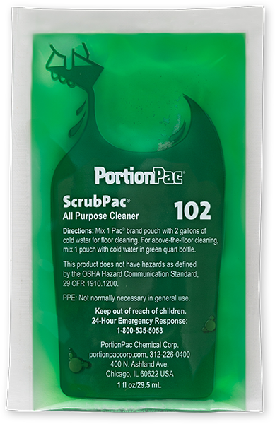 ScrubPac® All Purpose Cleaner Detergent 1 OZ 102/Case