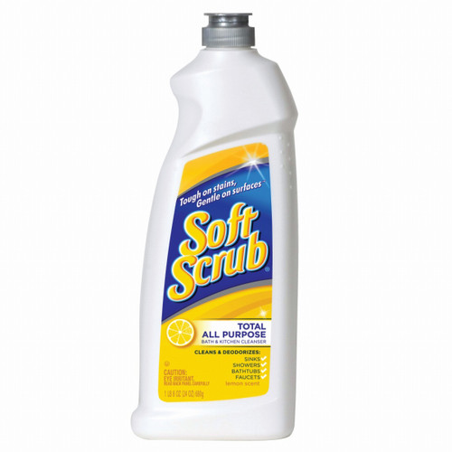 Soft Scrub® Lemon Cleanser 24 FLOZ Multi Surface RTU Cream Phosphate-Free 9/Case