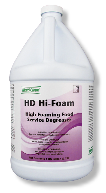 Multi-Clean® 12 HD Hi-Foam Low Odor Degreaser 1 GAL High Foam Liquid Heavy Duty 4/Case