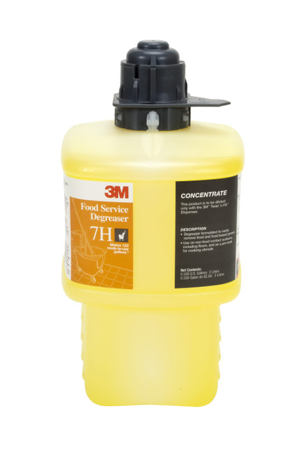 3M™ 7H Degreaser 2 L Concentrate No Rinse With Gray Cap Foodservice 6/Case