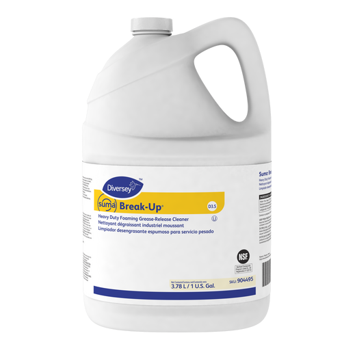 Suma® Break-Up® Degreaser 1 GAL Multi Surface Heavy Duty Neutral Liquid Concentrate Foam Kosher 4/Case