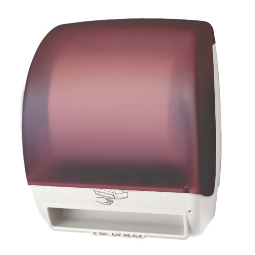 Palmer Fixture Electra Touchless Roll Paper Towel Dispenser Red Translucent TD0245-26