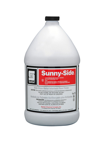 Sunny-Side® Floor Finish 1 GAL Alkaline RTU Metal Interlock High Gloss 4/Case