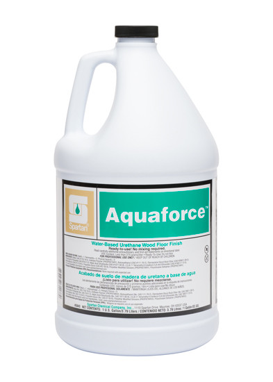 Aquaforce® Mild Scent Floor Finish 1 GAL Neutral RTU Water-Based Urethane Wood 4/Case