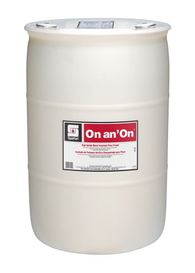 On an' On® Floor Finish 55 GAL RTU Non-Buff Metal Interlock 1/Drum