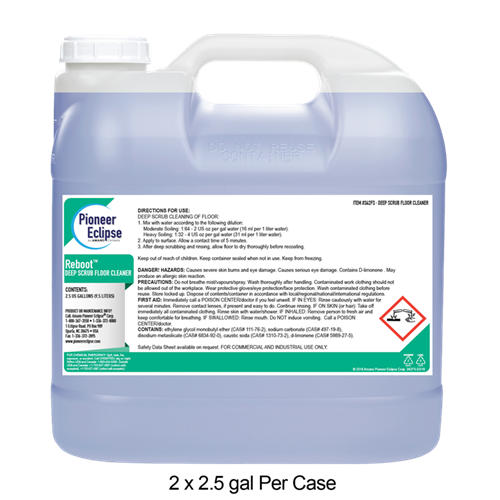 ReBoot™ Deep Scrub Lemon Lime Cleaner 2.5 GAL Liquid 2/Case