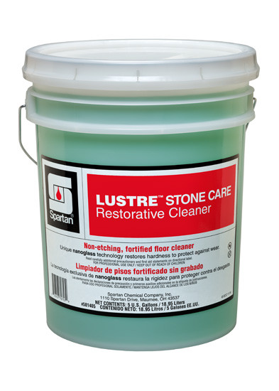 Lustre Stone Care Restorative Cleaner Lemon & Sage Floor Restorer 5 GAL Alkaline Concentrate 1/Pail