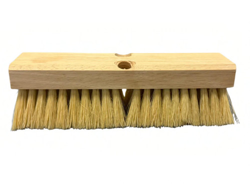 Deck Brush 12 IN Plastic Wood Cream 1/Each