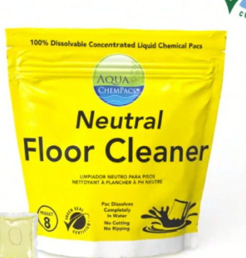 Aqua ChemPacs Floor Cleaner 15 G Neutral Pod No Rinse 20/Pack